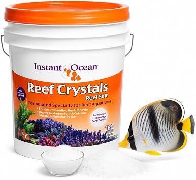 Instant Ocean Reef Crystals Reef Salt for Reef Aquariums, 160 Gallons