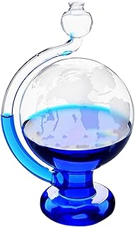 Barometric Pressure Gauge, Storm Glass Weather Predictor, Visual Barometric Pressure Gauge, Portable Glass Barometers for The Home Office Desktop Decor, Storm Weather Predictor