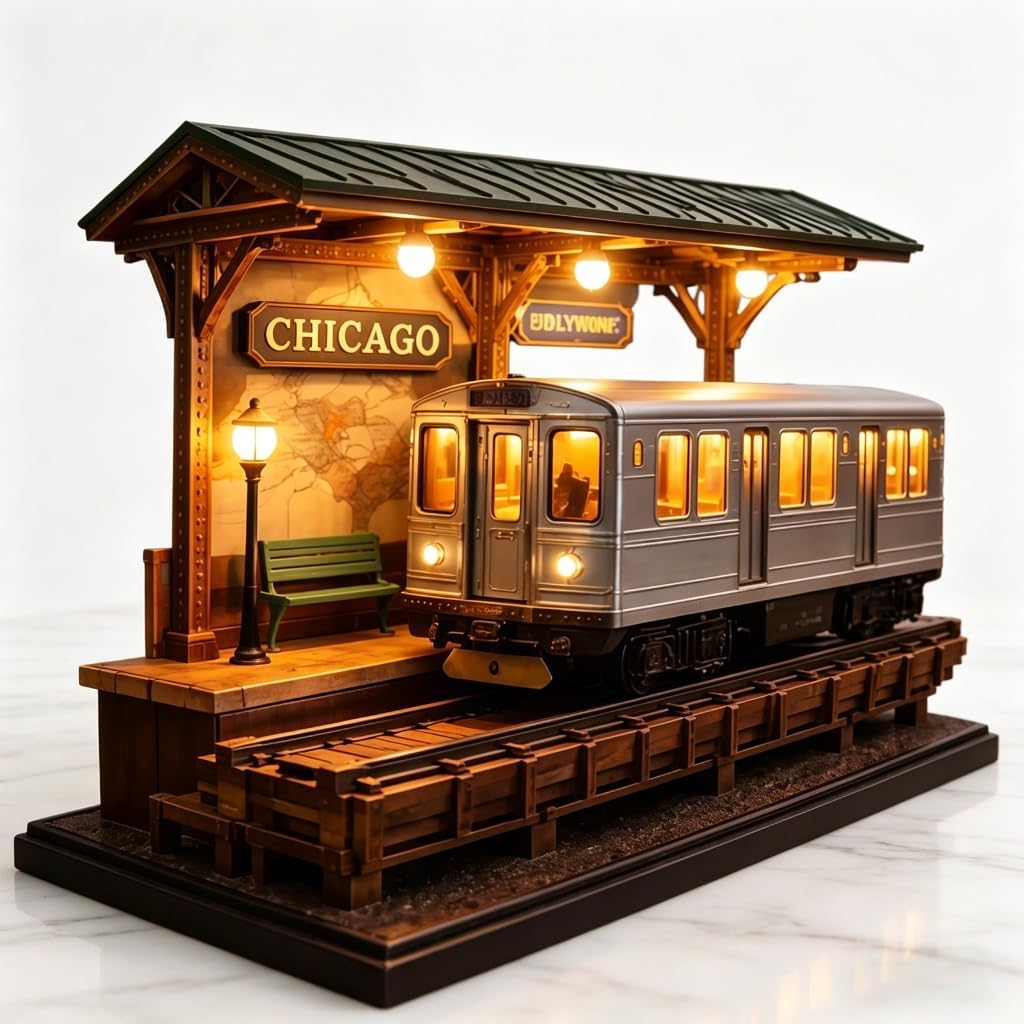 Small Bedside Lamp Night Lights Desktop Ornament for Home Office Decorations Gift Frisco Cables Car/Train Table Lamp image 3