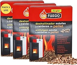 FLOWER Chimney Sweep Pellet Stoves and Boilers 4.5 kg | Cleaning Soot, Tar and Chimney Dust | Fuel Saving and Performance Improvement | Longer Stove Life