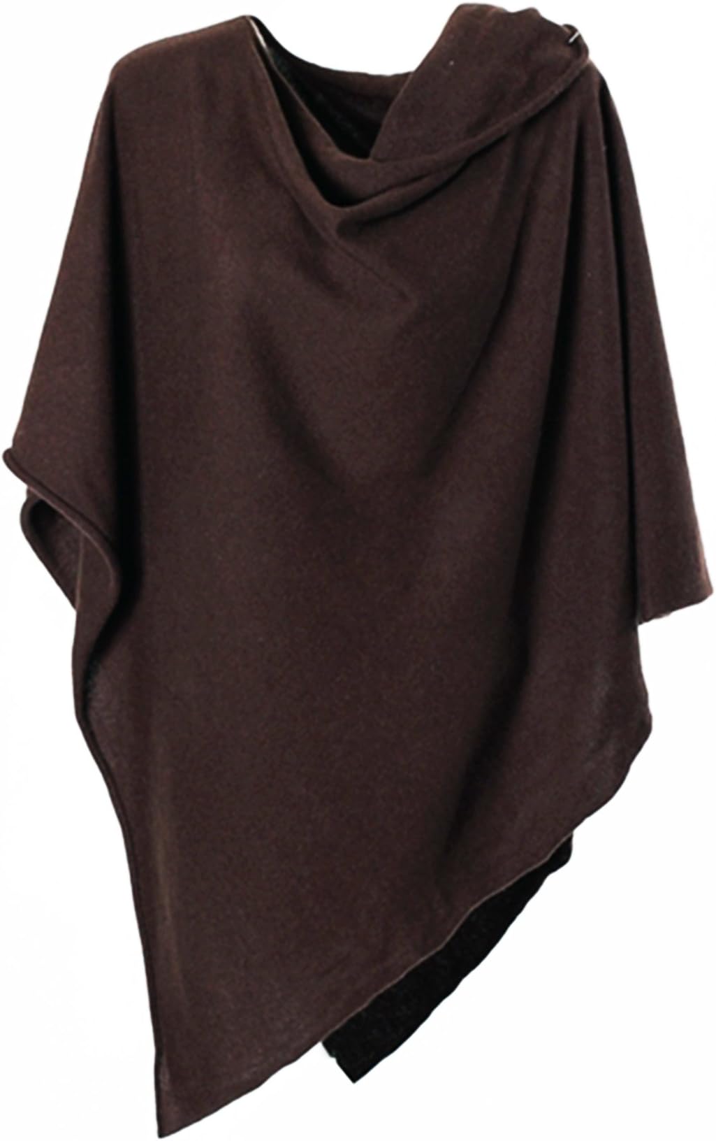 Anna Kristine Asymmetrical 100% Cashmere Draped Poncho Dress Topper