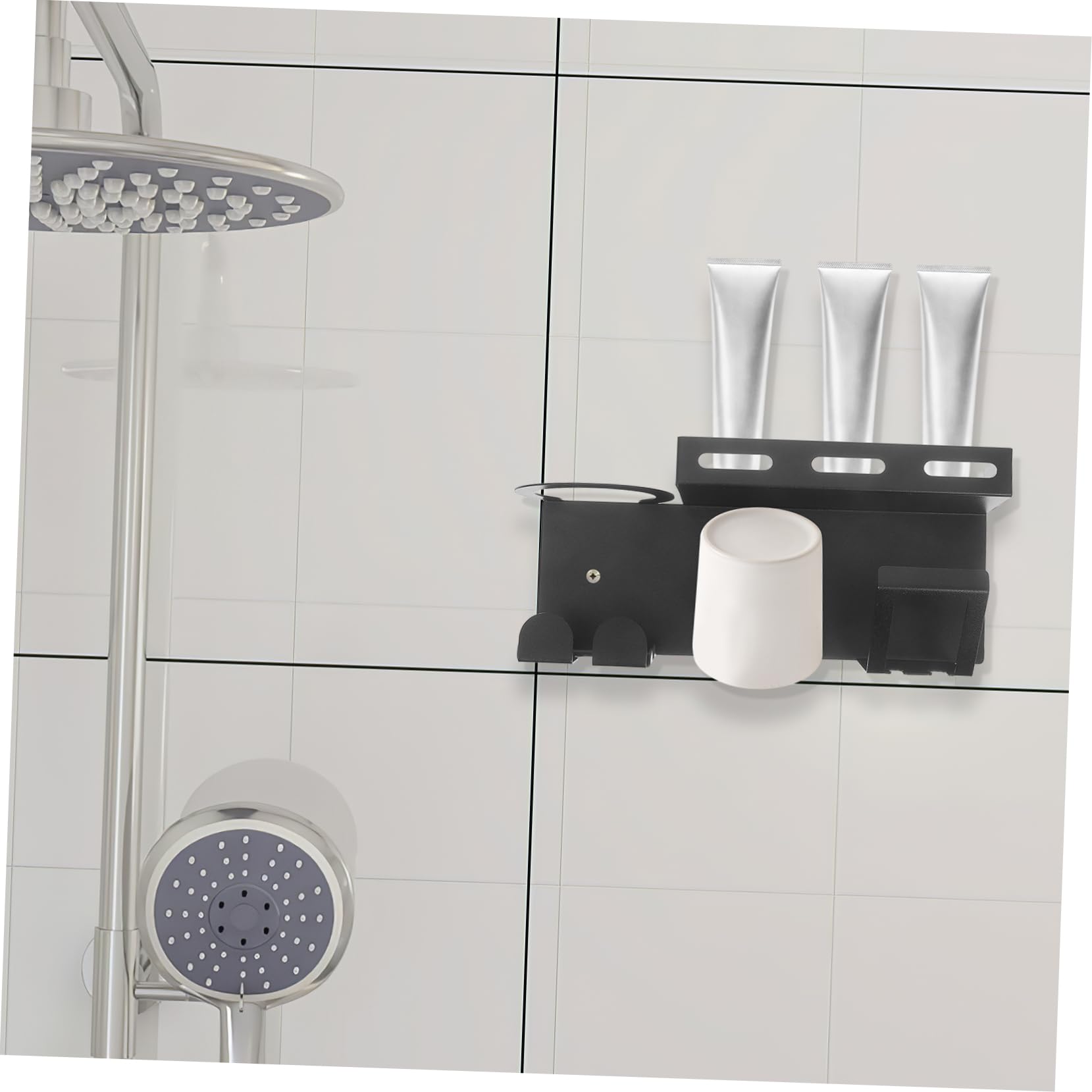 Portaspazzolino in Acciaio Inossidabile Portaspazzolino Elettrico Da Parete Organizer Per Dentifricio Supporto Per Bagno Accessorio