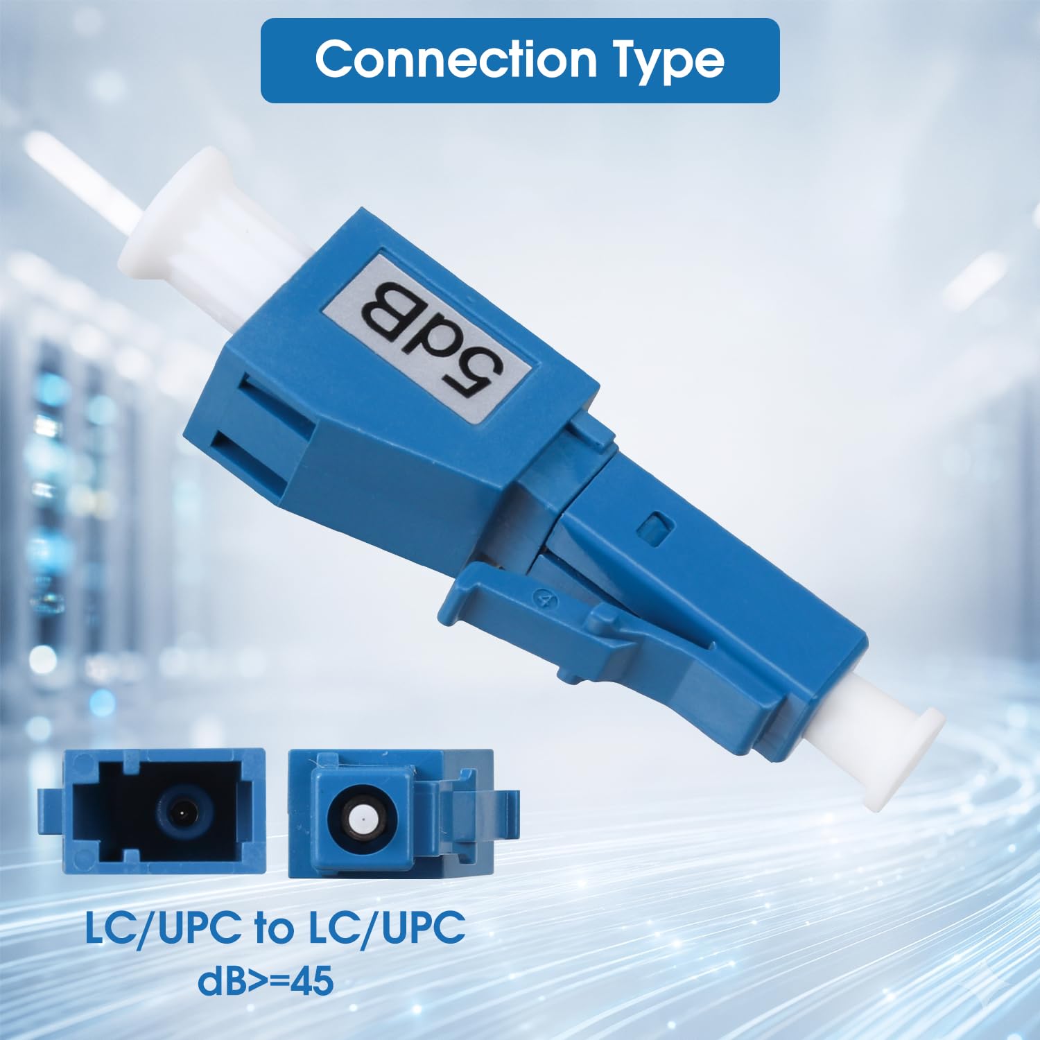 2 Pcs 5dB LC/UPC Fiber Optic Attenuator Single Mode
