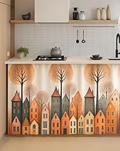 Premium Printed Kitchen Counter Curtain with Rod Pocket (Kitli Sink Curtai)