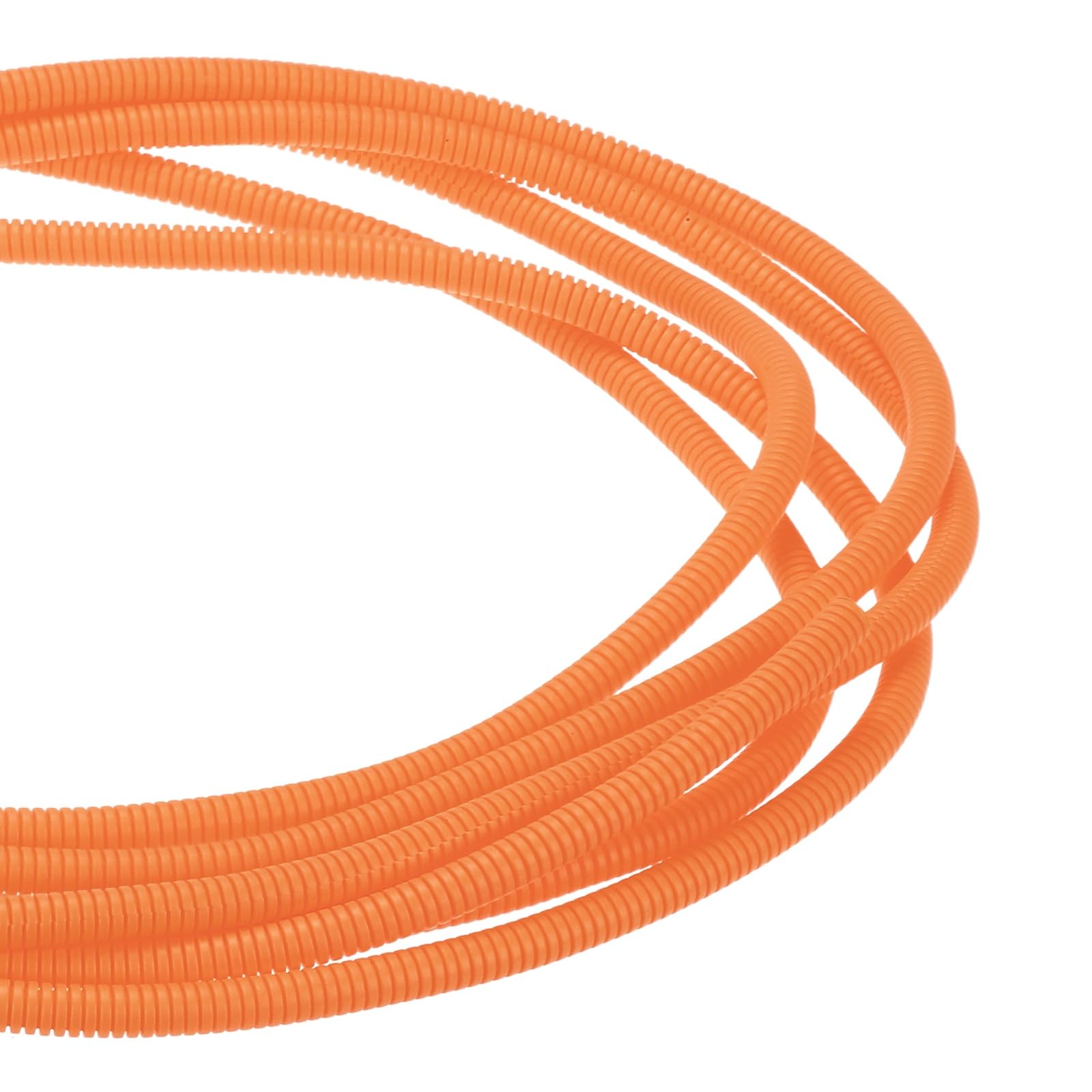 DMiotech 20ft Wire Loom Split Tubing 1/4 Inch, Cord Protectors from Pet Flexible Conduit Cable Management for Office Home Garden, Orange โ image 1