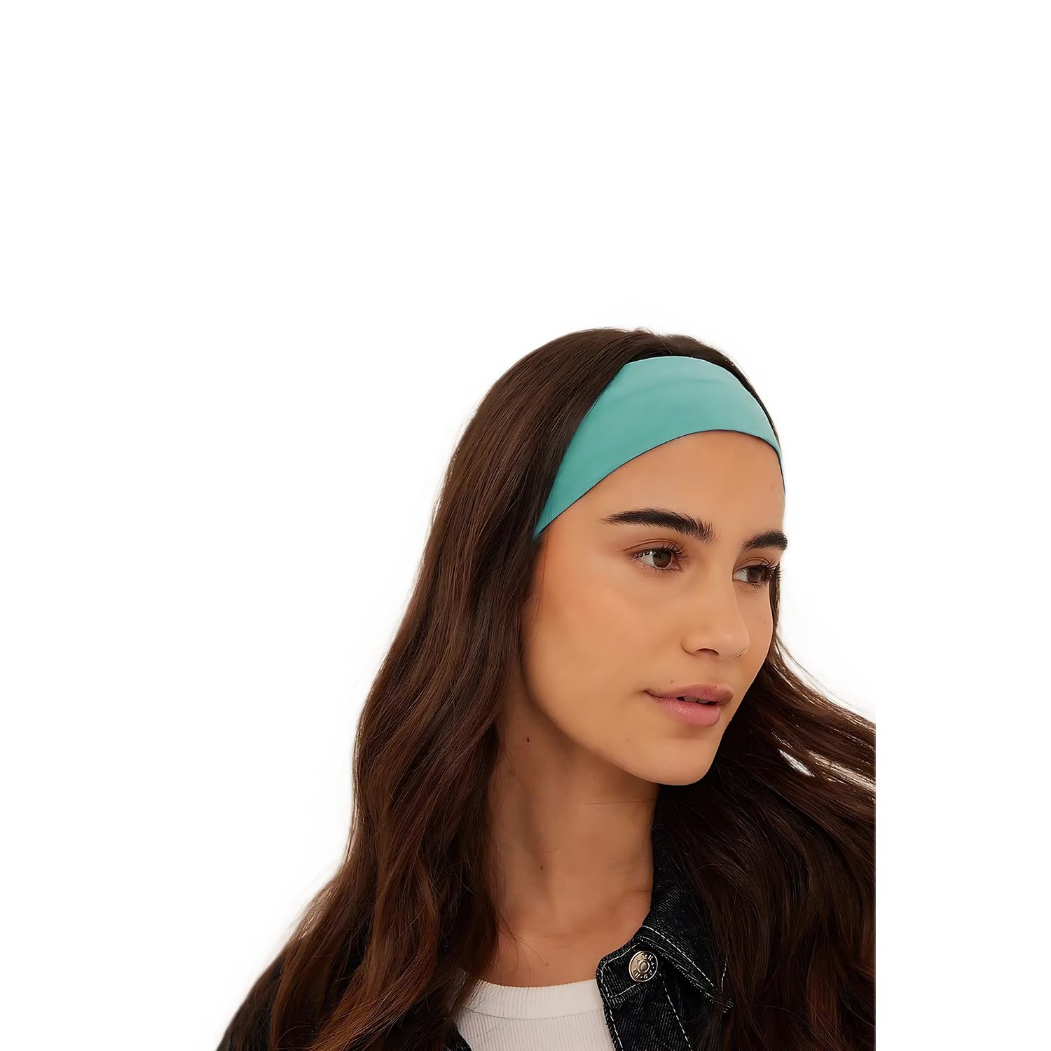 SALVIA DIONE Spor Saç Bantları - Elastik Kaymaz İnce Saç Ter Kafa Bandı Bandana, Kadın & Erkek Koşu