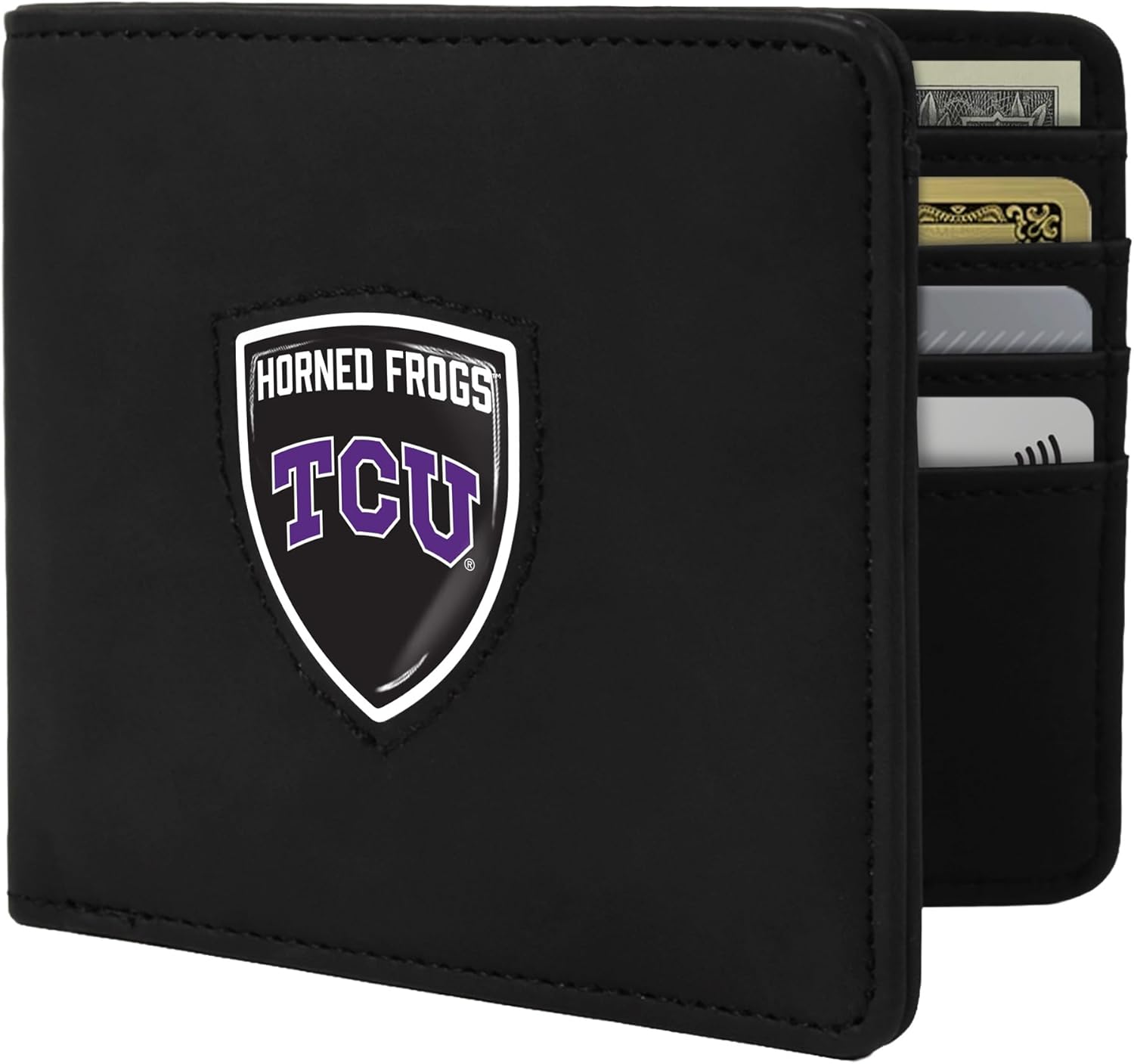 Littlearth NCAA Shield Wallet - Officially Licensed Teams In Black & Brown Colors