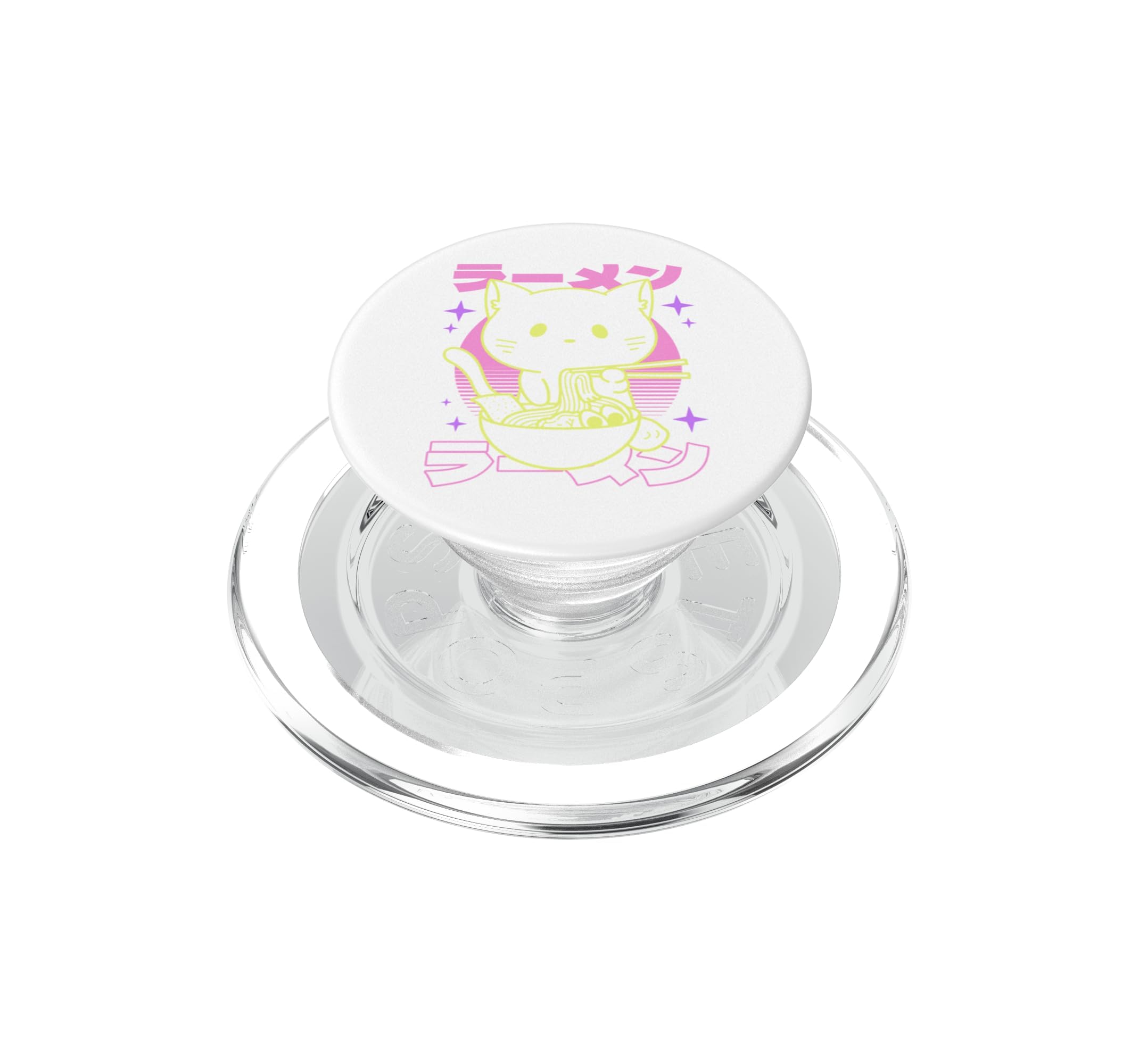 PopGrip para MagSafe de Gato Kawaii y Ramen en Estilo Retro Japones 6