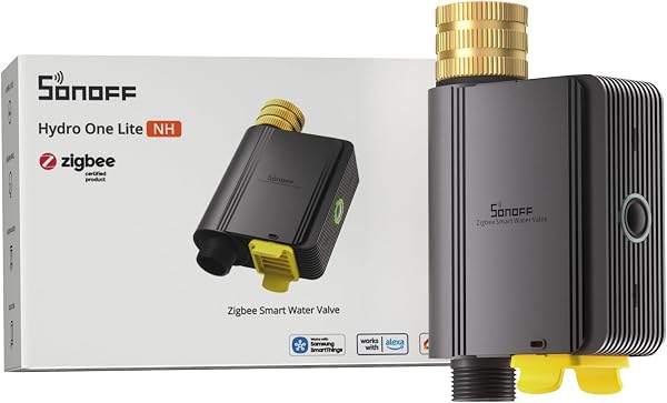 SONOFF SWV-ZNU Hydro ONE Lite Zigbee Smart Sprinkler Timer, Brass Inlet…