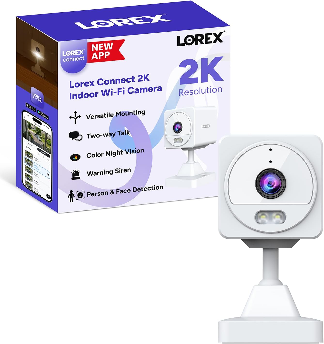 Lorex Connect (New App) | 2K Indoor Wi-Fi Camera