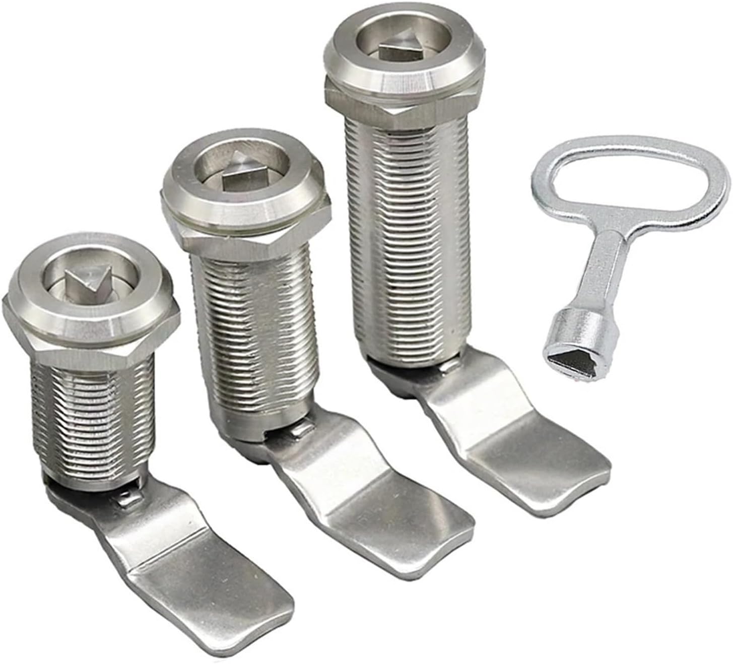 MS705-30-40-50-62 Extended Tongue Lock Outdoor Cabinet Door Lock 304 Stainless Steel Triangle Lock 1Pcs(MS705-50 Triangle)