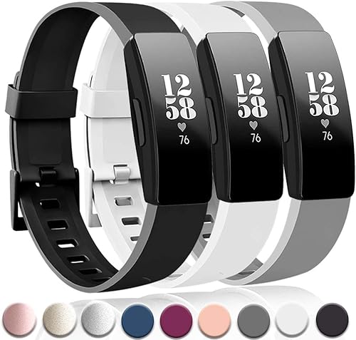 Tobfit - Correas de reloj deportivas compatibles con Fitbit Inspire HRInspireAce 2 Fitness Tracker, para mujeres y hombres, pequeñas y grandes