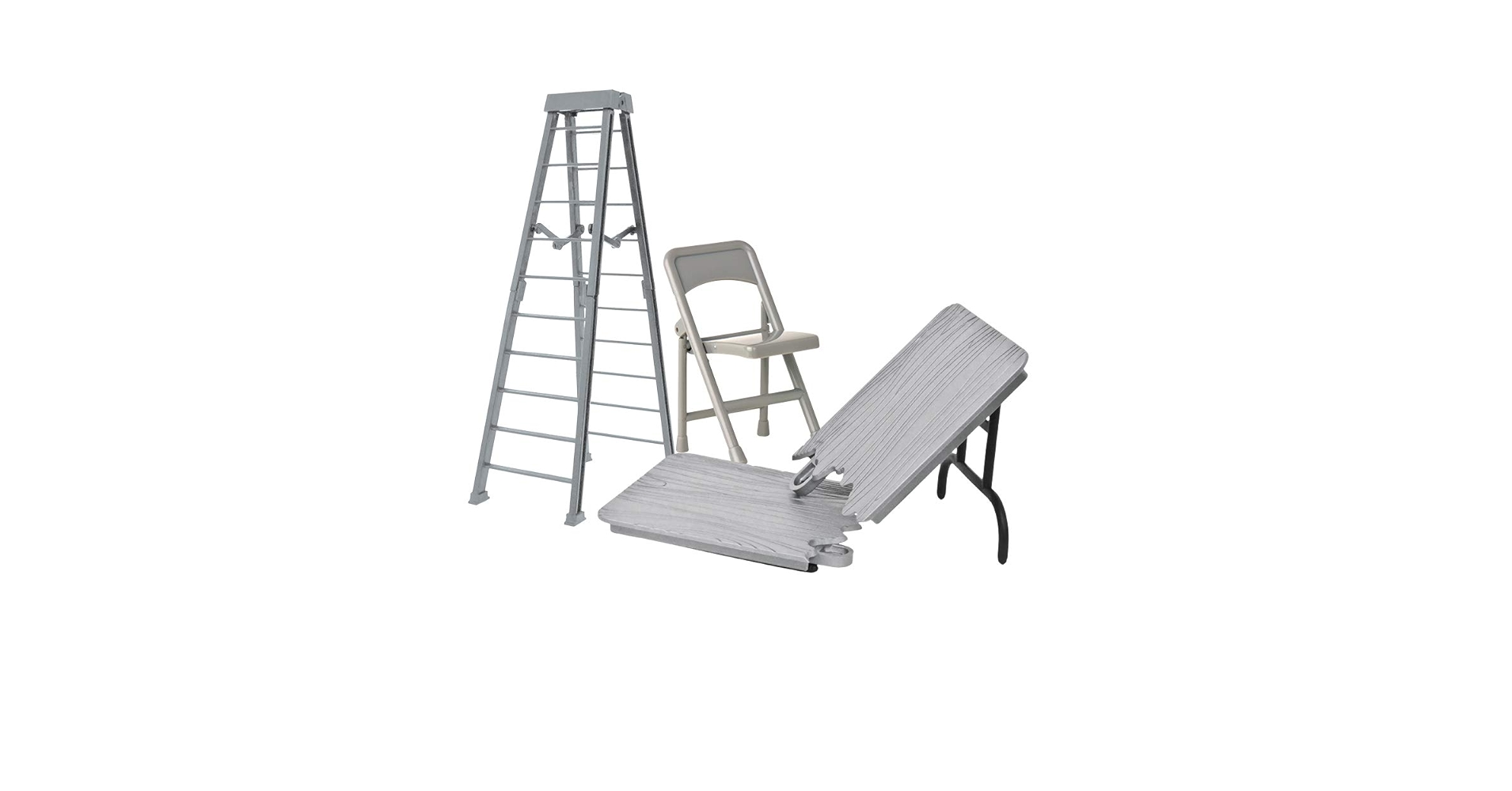 ザ・シールド　wwe フィギュア バリケード、チェア、テーブルセット Amazon.com: Complete Set of All 4 Ultimate Ladder, Table