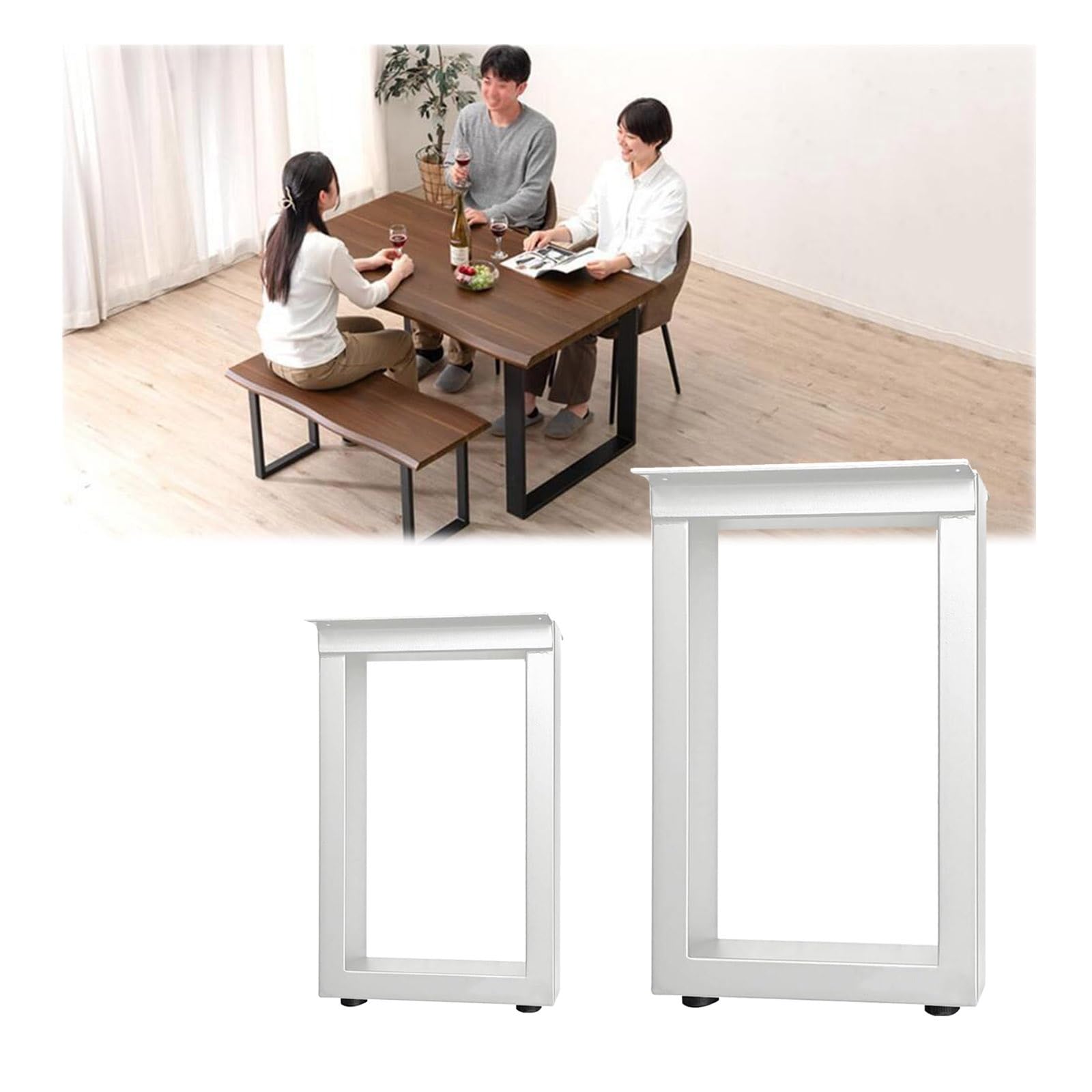 Amazon.co.jp: 家具脚、ダイニングテーブルの置き換え足、2個セット 脚  