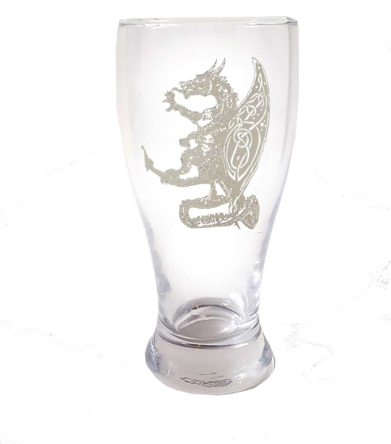 Celtic Dragon Pint Glass - Engraved Personalization Included, Mythical Creature Design Barware