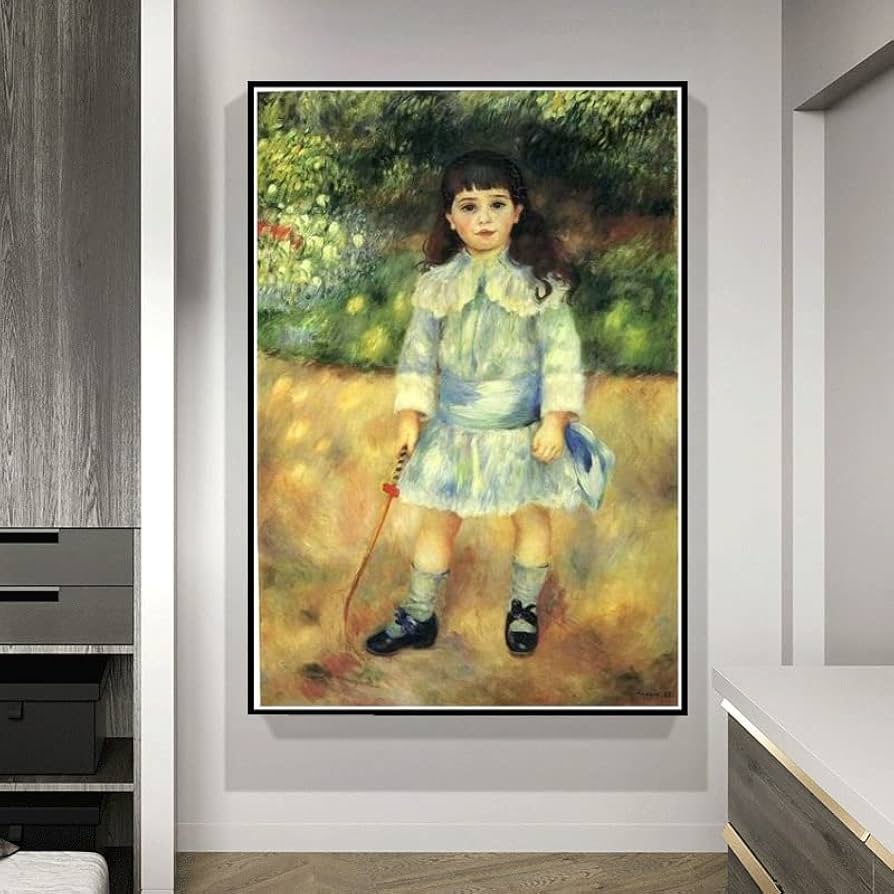 KID 油絵アート 谷田穎郎「少女と人形」油絵・F3号 絵画買取・販売の小竹美術