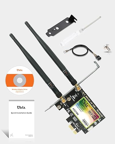 Miniatura 7 de Tarjeta WiFi PCIE de 5400 Mbps Intel 6E Chipset (6 GHz, 5 GHz y 2.4 GHz) Tarjeta WiFi PCIe BT 5.3, adaptador WiFi con OFDMA, latencia ultra baja,