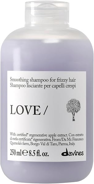 Davines LOVE Smoothing Shampoo - Smoothing Shampoo for Frizzy or Unruly Hair - Anti-Frizz Shine Action - 250 ml - 1
