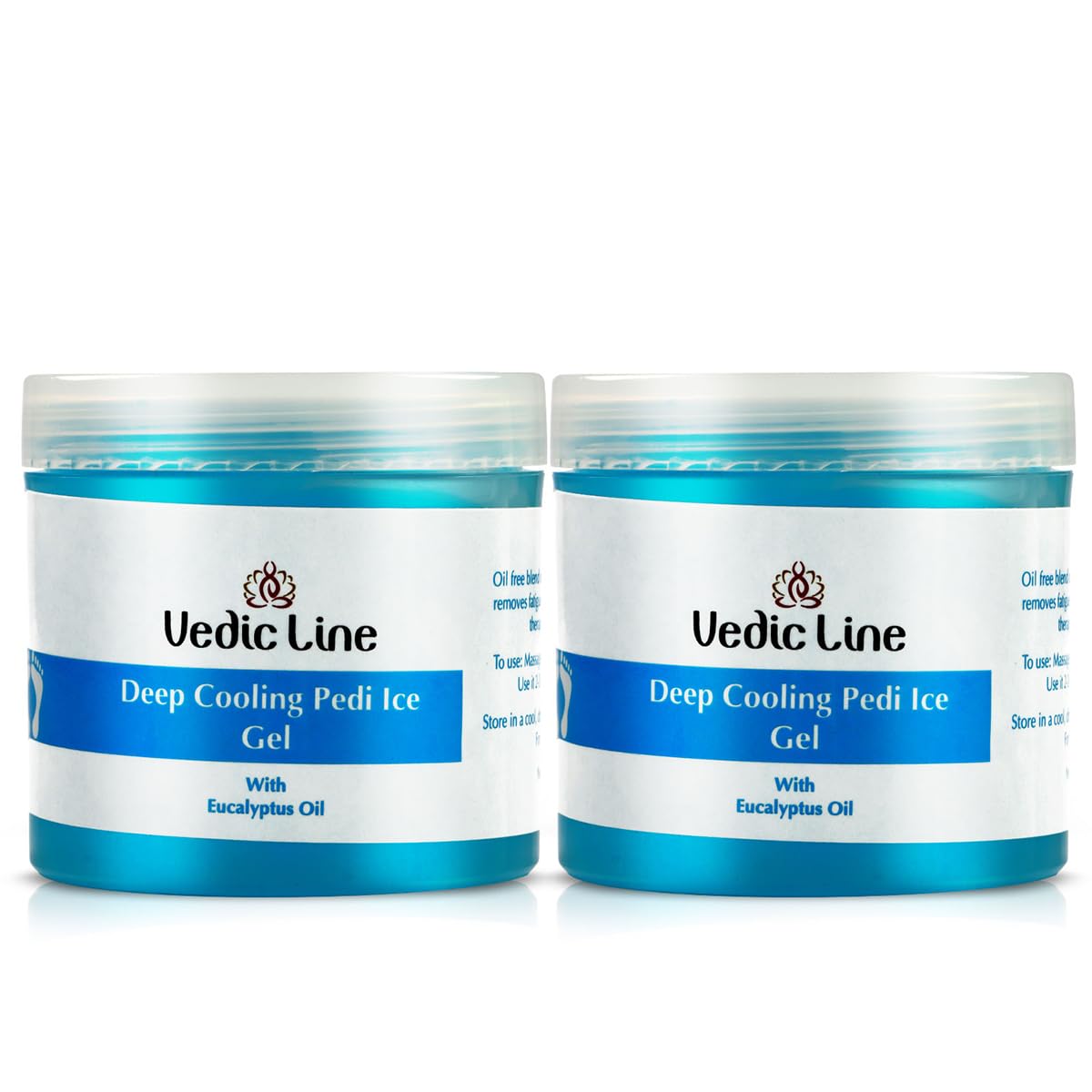 Vedic Line Deep Cooling Pedi-Ice Gel, Repair Rough & Cracked Heel With Goodness Of Menthol, Camphor, Eucalyptus Oil For Smooth Relaxing Feet & Ankle, 2 * 100 Ml-image-19