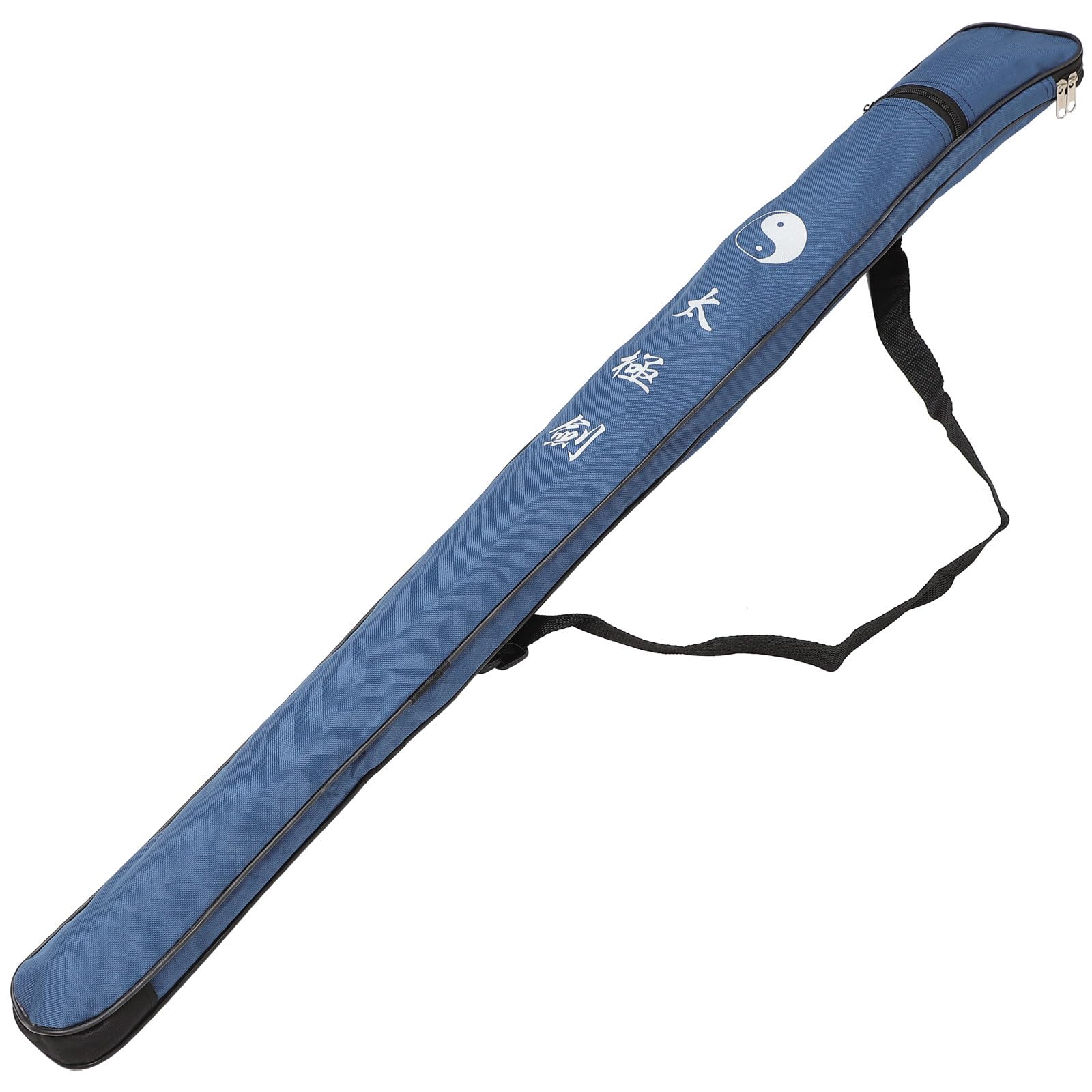 Funda de canvas azul para espada de Taichi bolsa de lona portátil de diseño simple 8