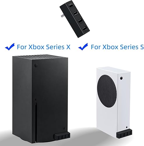 Miniatura 4 de Mcbazel Hub USB 2.0 de 4 puertos para Xbox Series XS, adaptador de expansión portátil de alta velocidad, accesorios compatibles con consola Xbox