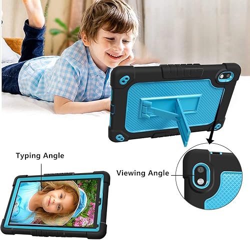 Miniatura 6 de Funda para Orbic Tab 8 pulgadas resistente con correa para el hombro Kickstand suave silicona dura trasera híbrida cubierta protectora para 8 "Orbic