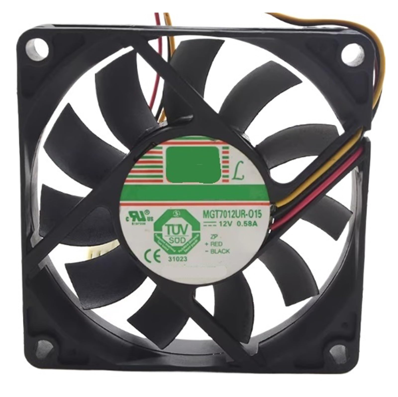 ANERTQUIH MGT7012UR-O15 DC24V 0.58A Three Pins Cooling Fan 70X70X15MM