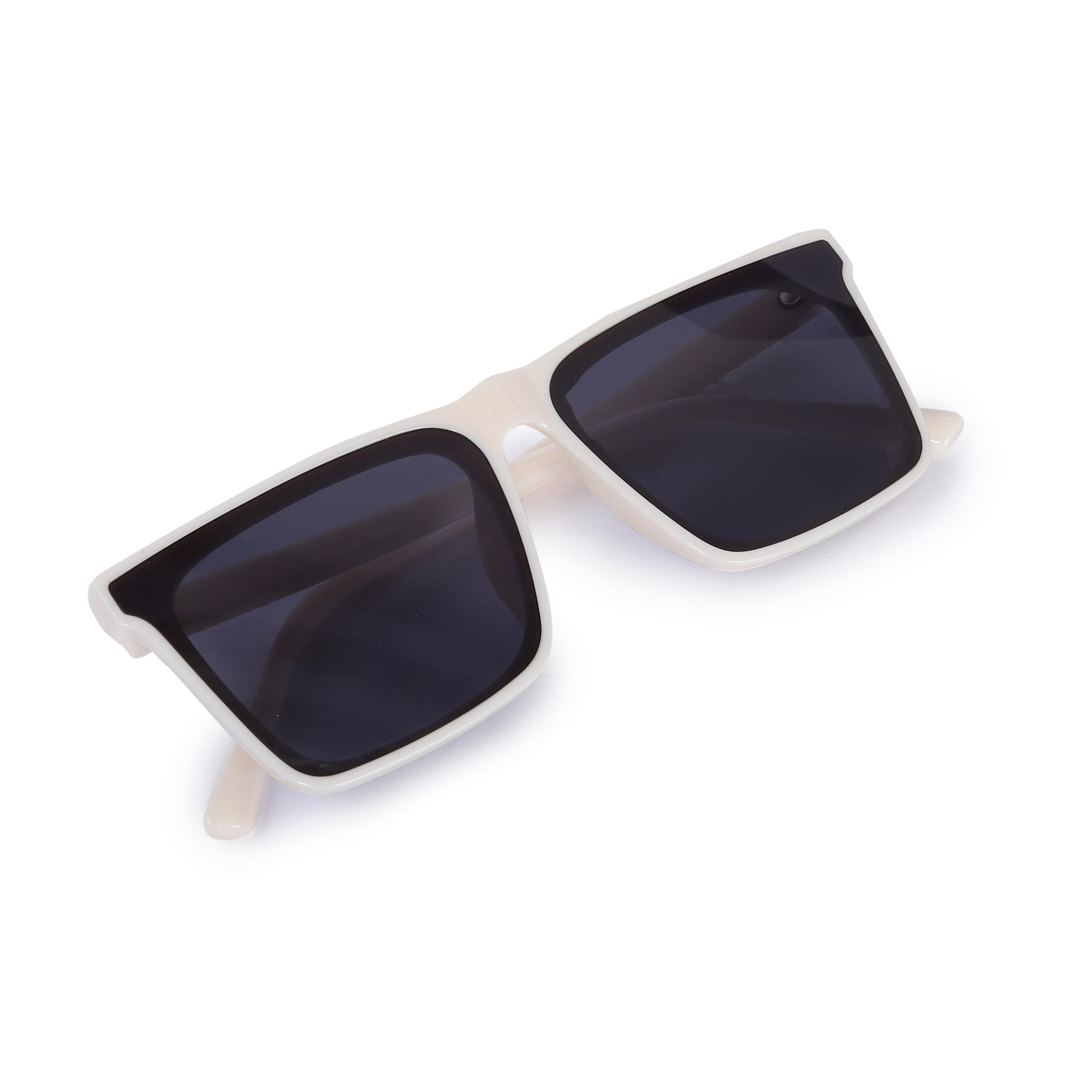 Noir Gaze Designer Rectangle Shades Flat Lens Men Sunglasses
