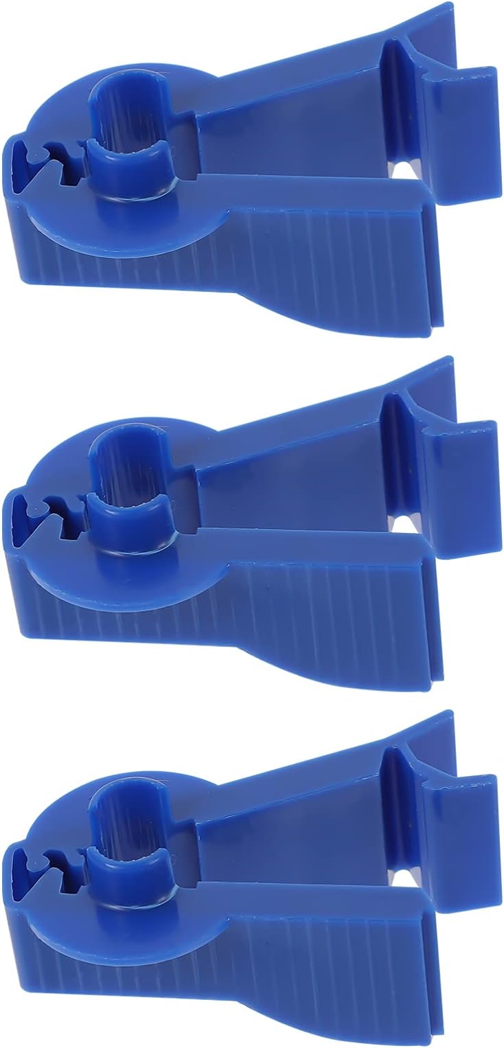 ULTNICE Peritoneal Flow Control Clip 3Pcs Peritoneal Dialysis Tube Clips Catheter Dialysis Tubing Clamps (Blue)