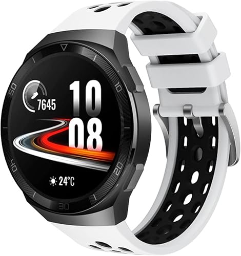 Miniatura 10 de GANYUU Correa deportiva de silicona original de 0.866 pulgadas para Huawei Watch GT 2e, repuesto para reloj inteligente GT2e, correa de correa