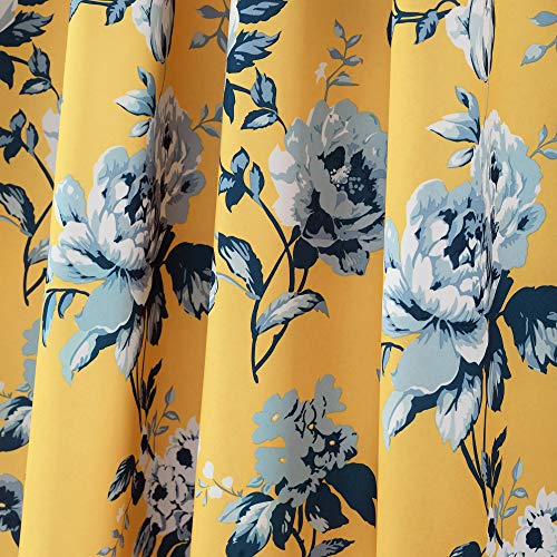 Lush Decor Tania Floral Room Darkening Curtains #TOP23