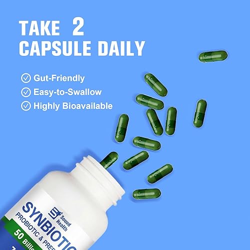 Miniatura 4 de Probióticos 60 mil millones de UFC, 10 cepas, apoya la digestión y el sistema inmunológico  Sin OMG, sin gluten, 60 cápsulas