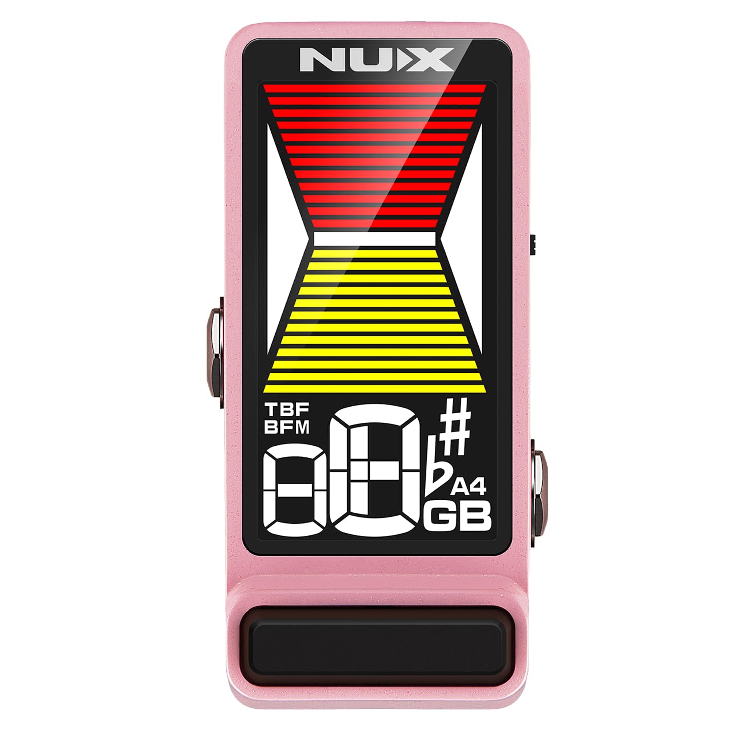 Nux NTU-3 MKII Flow Tune - Afinador con cable jack keepdrum, color rosa