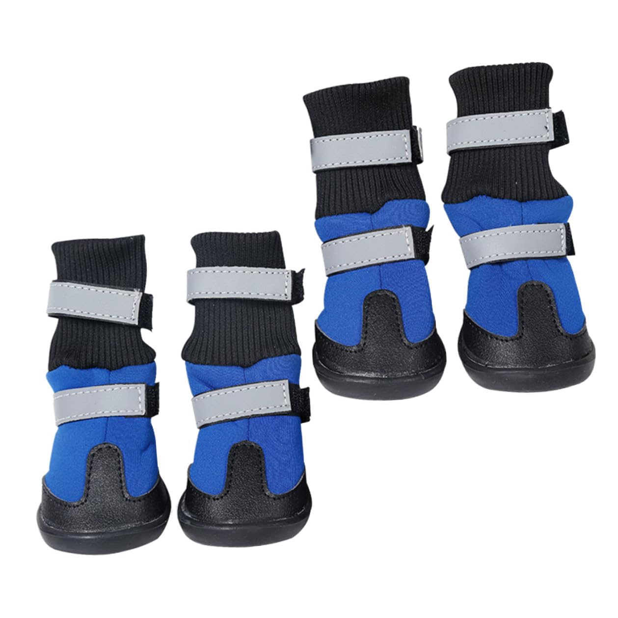 SUPVOX Lot de 4 Bottes Imperméables pour Chien Taille L, Chaussures Antidérapantes et Résistantes à L’Usure, Protège-Pattes Chaudes pour Chiens Moyens et Grands, Adaptées à L’extérieur