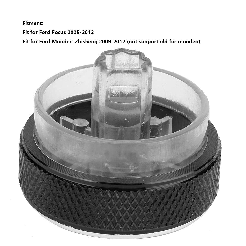 Manopole Aria Condizionata In Alluminio Per Ford Focus 2005-2012 (3 Pezzi) - 3