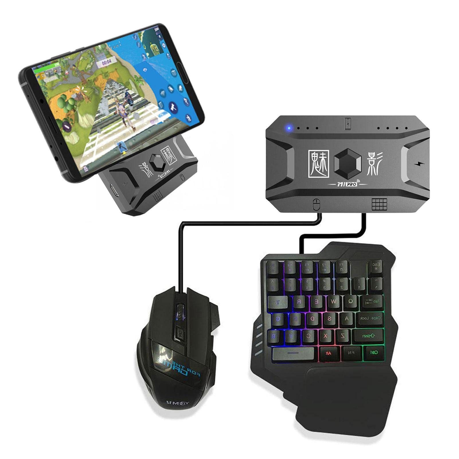 PUBG対応　ゲーミングPC　マウス　キーボード　スピーカー　セット Amazon.co.jp: PUBGモバイルコントローラーコンバーター携帯電話