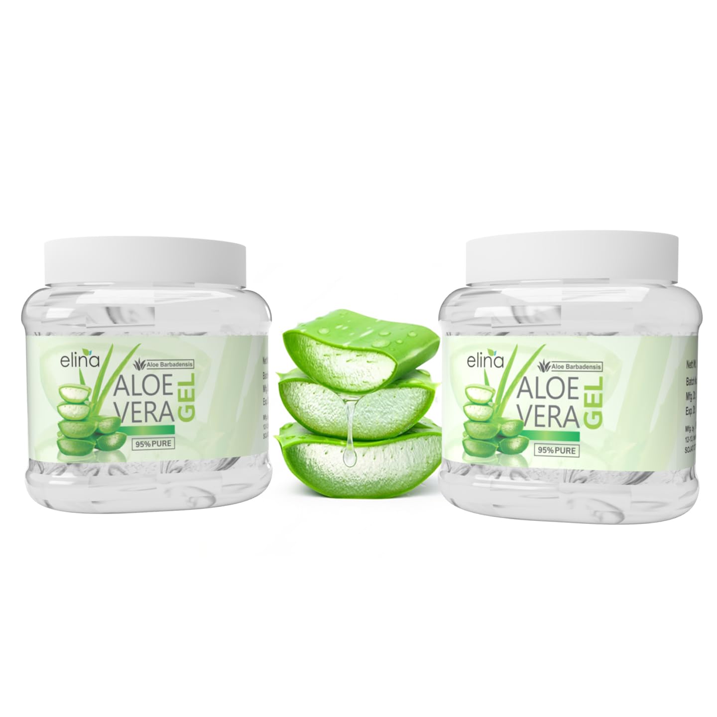 Multipurpose Aloe Vera Gel 1kg (500gx2) | Natural AloeVera Gel for Healthy Skin and Hair | Hydrating, Moisturizing, Soothes Irritated Skin, Anti-Aging & Acne Control Gel for All Skin Types