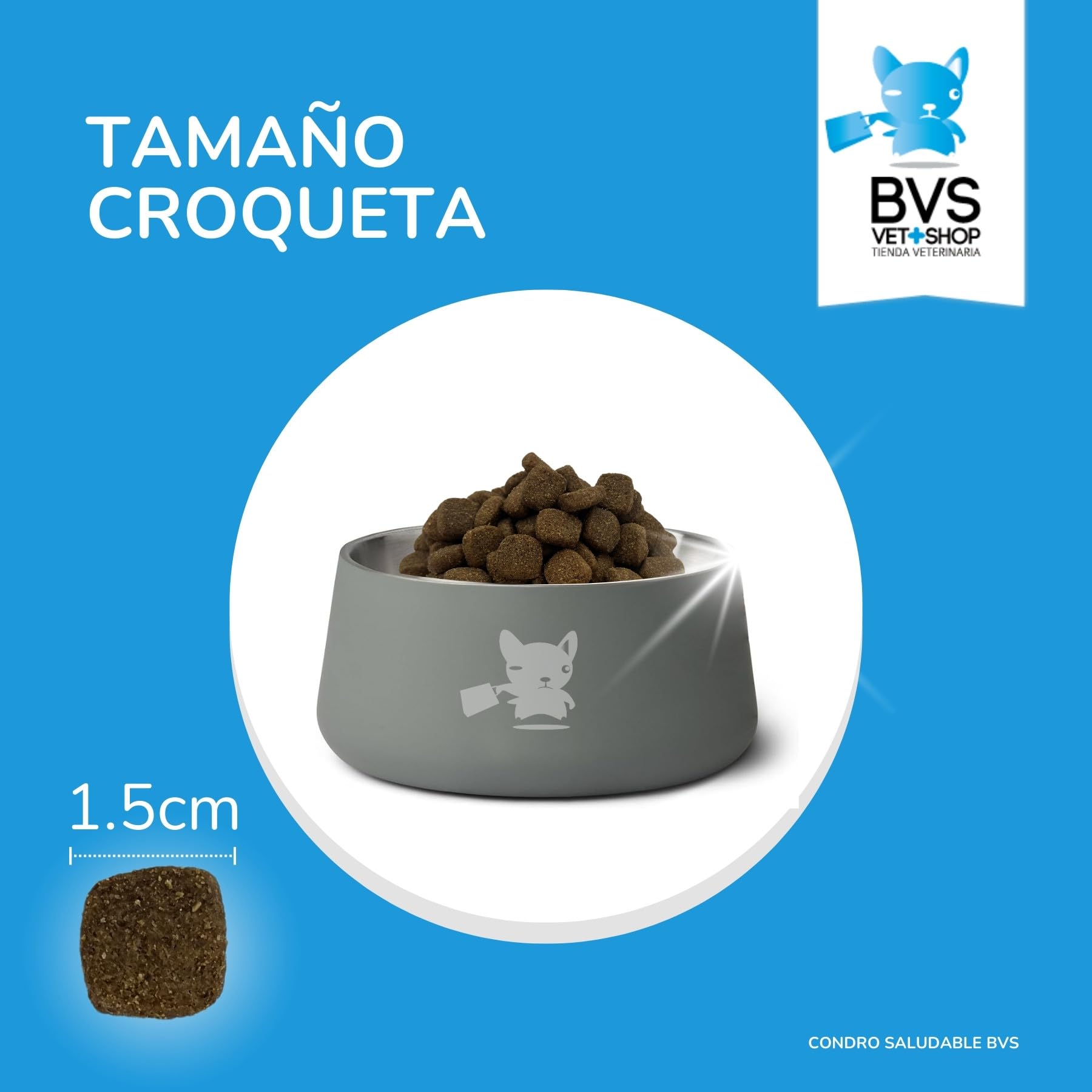 BVS Vet Shop | Condro Saludable Plus para Perros | Musculos vigorosos y Ayuda para Las articulaciones de tu Mascota | Razas Medianas y Grandes | 12 kg