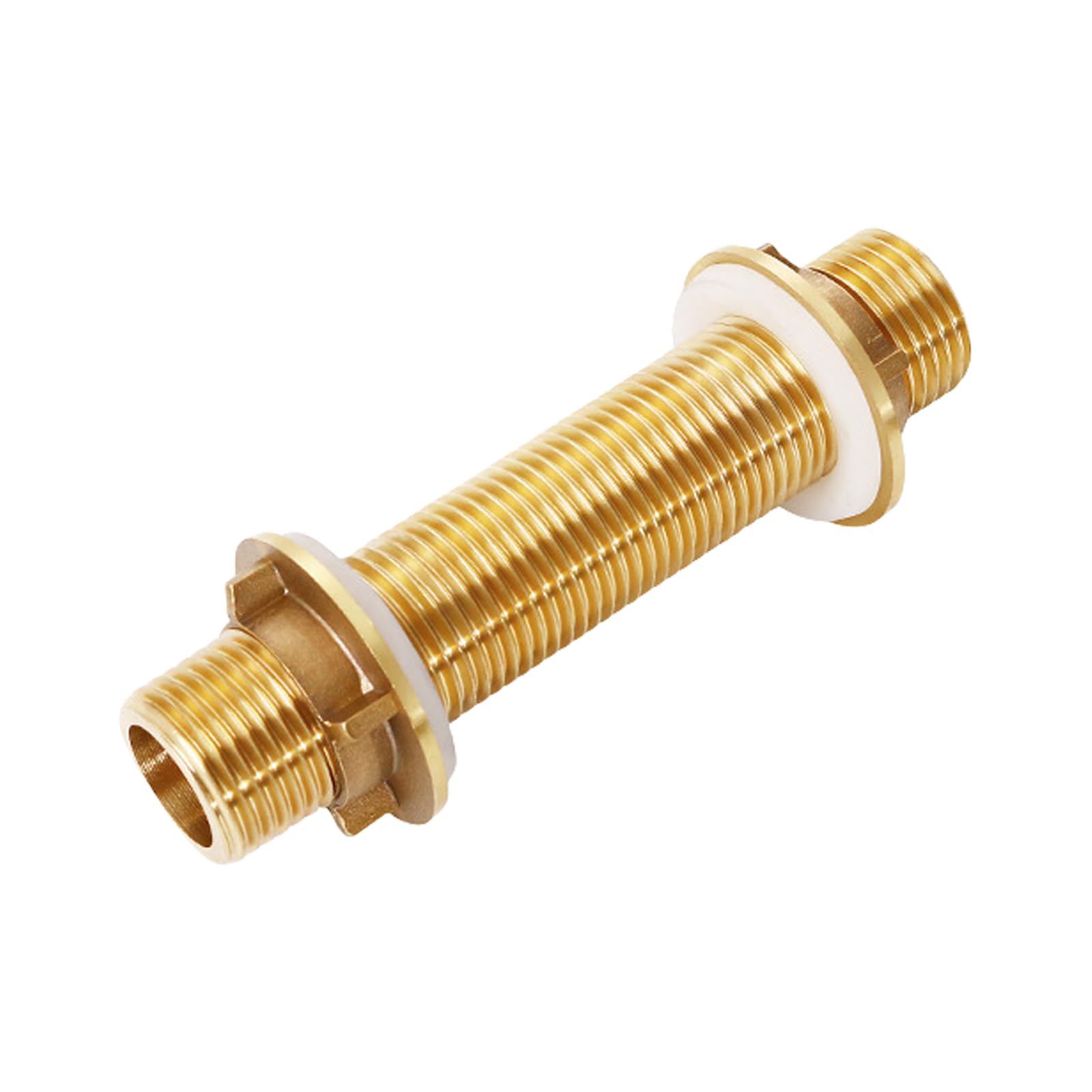 Woedpez 100Mm Brass Hose Fitting Connector Suitable For Leakfree Water Supply Quick Repair Maintenance Garden Irrigation Systems Hose Fitting