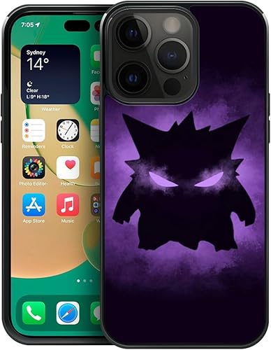 Funda compatible con iPhone 15 Plus, diseño de pequeño monstruo morado para iPhone 15 Plus, ultra protección, a prueba de golpes, de silicona suave,