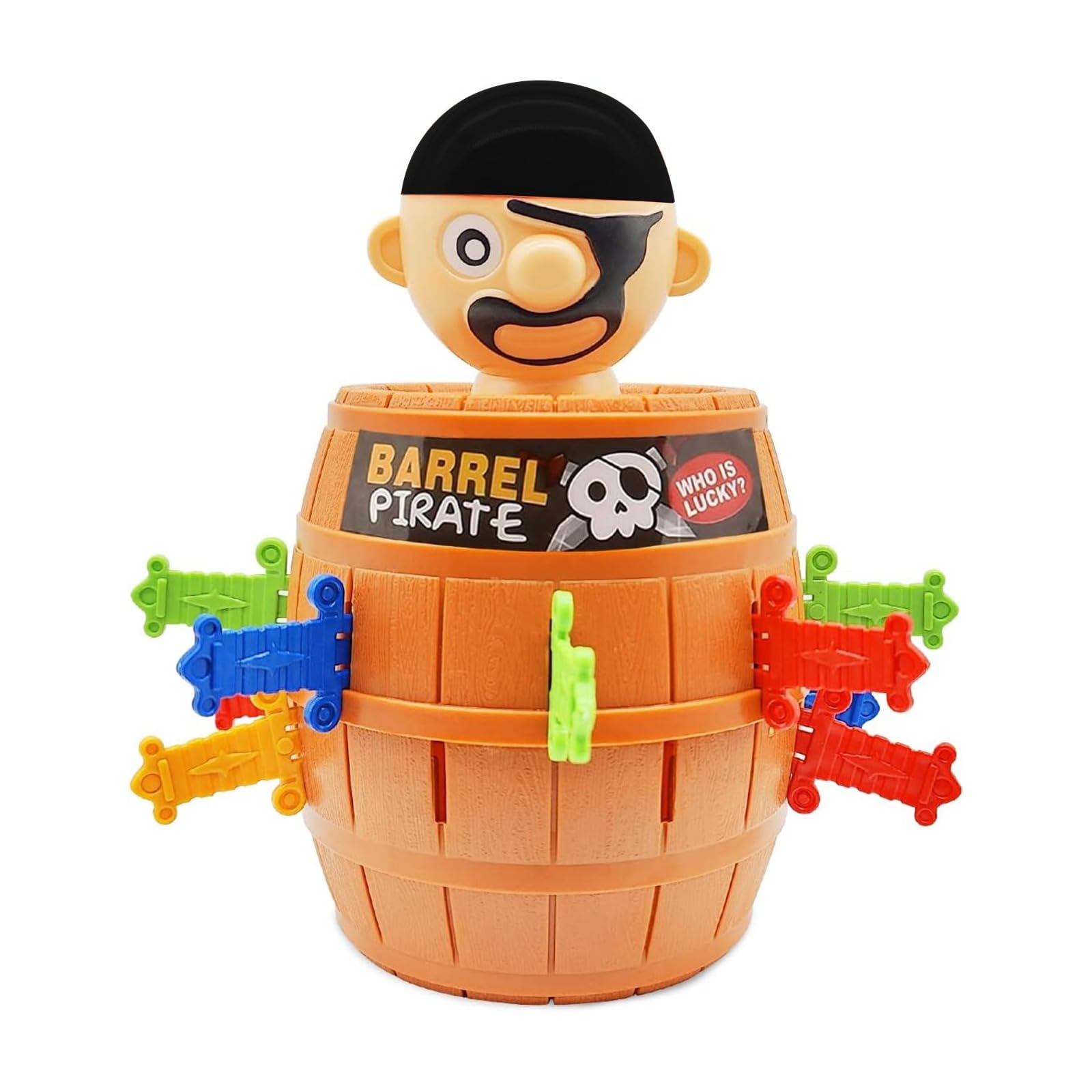 PNJB, Barrel Pirate Pop-Up Toy for Kids, Toddlers Pirates Uncle Sword Game Board Game for Kids Try Your Luck Game for Kids, Thorn Pirates Knife Game for Parties