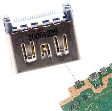 Deal4GO 1080P HDMI Port Replacement for PS5 P1aystation 5 HDMI 2.1 Display Socket Jack Connector