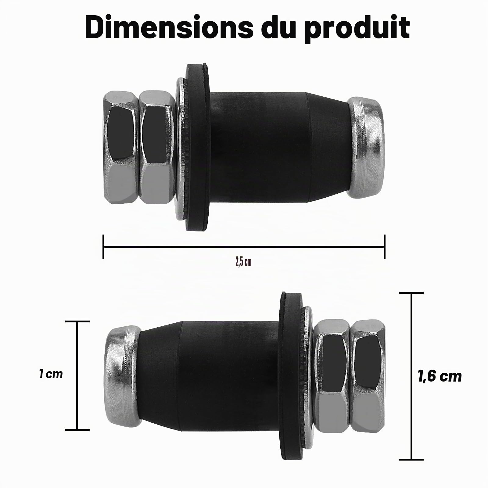 Capteurs à Visser de Niveau d'eau 3/8" écrou (2), capteurs de sonde de réservoir d'eau de VR, 6 capteurs, capteurs de réservoir, sondes d'eau Douce, capteurs de réservoir d'eau Grise, capteurs d'eaux