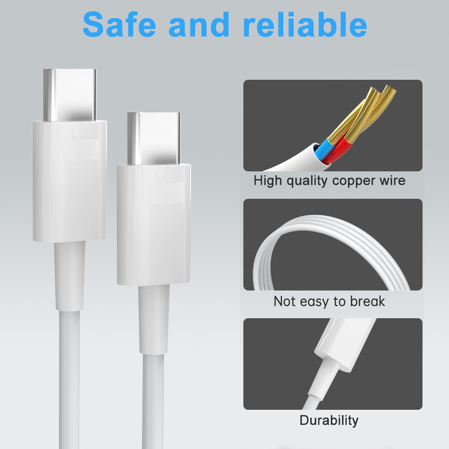 25W Caricabatterie rapido Con 2M Cavo Tipo C Compatibile con Samsung Galaxy S24/S23 /Ultra S23+/S23 /S22 /S21/S21 ultra/ S20 Ultra/S20 / S10 /S9 / S8/ A71 / A52 /A51/ A32/ A31 / A13 USB C Caricatore