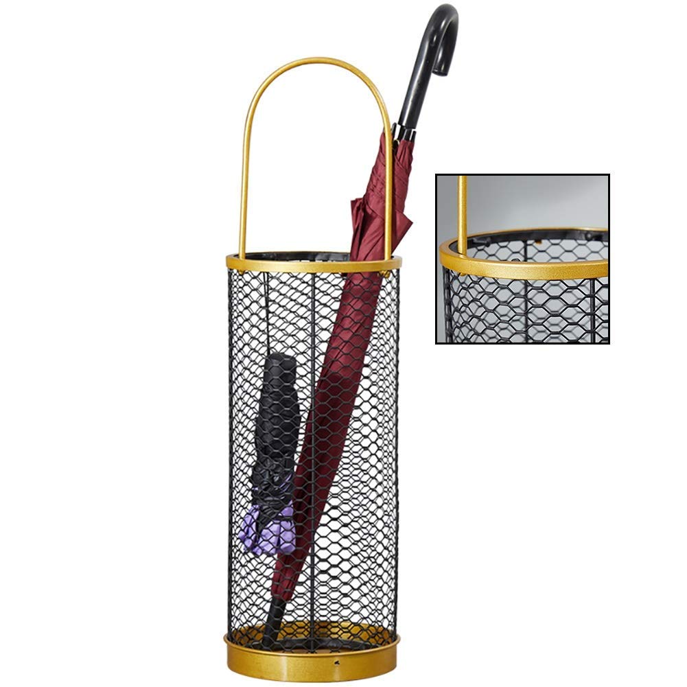 Porte-parapluie de bureau métallique stable contre l'humidité