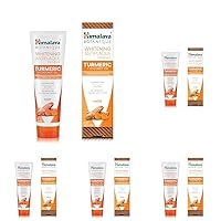 Himalaya Whitening Antiplaque Toothpaste with Turmeric + Coconut Oil for Brighter Teeth