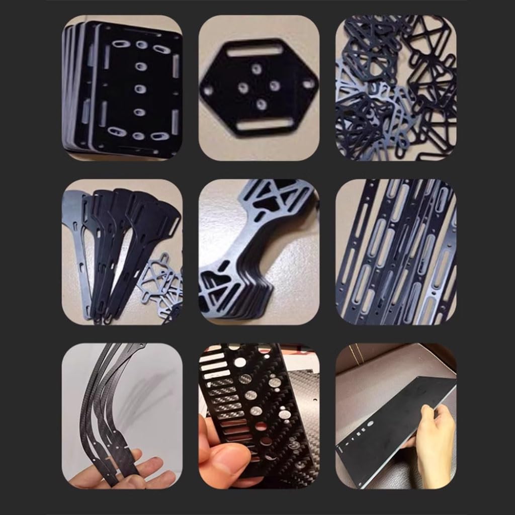5Pcs FR4 Fiberglass Sheet, 0.3mm 0.5 0.8mm 1mm 1.2 1.5mm 2 3 4 5 6mm Thick G10 Black Epoxy Plate 3D Printer Platform(3mm)