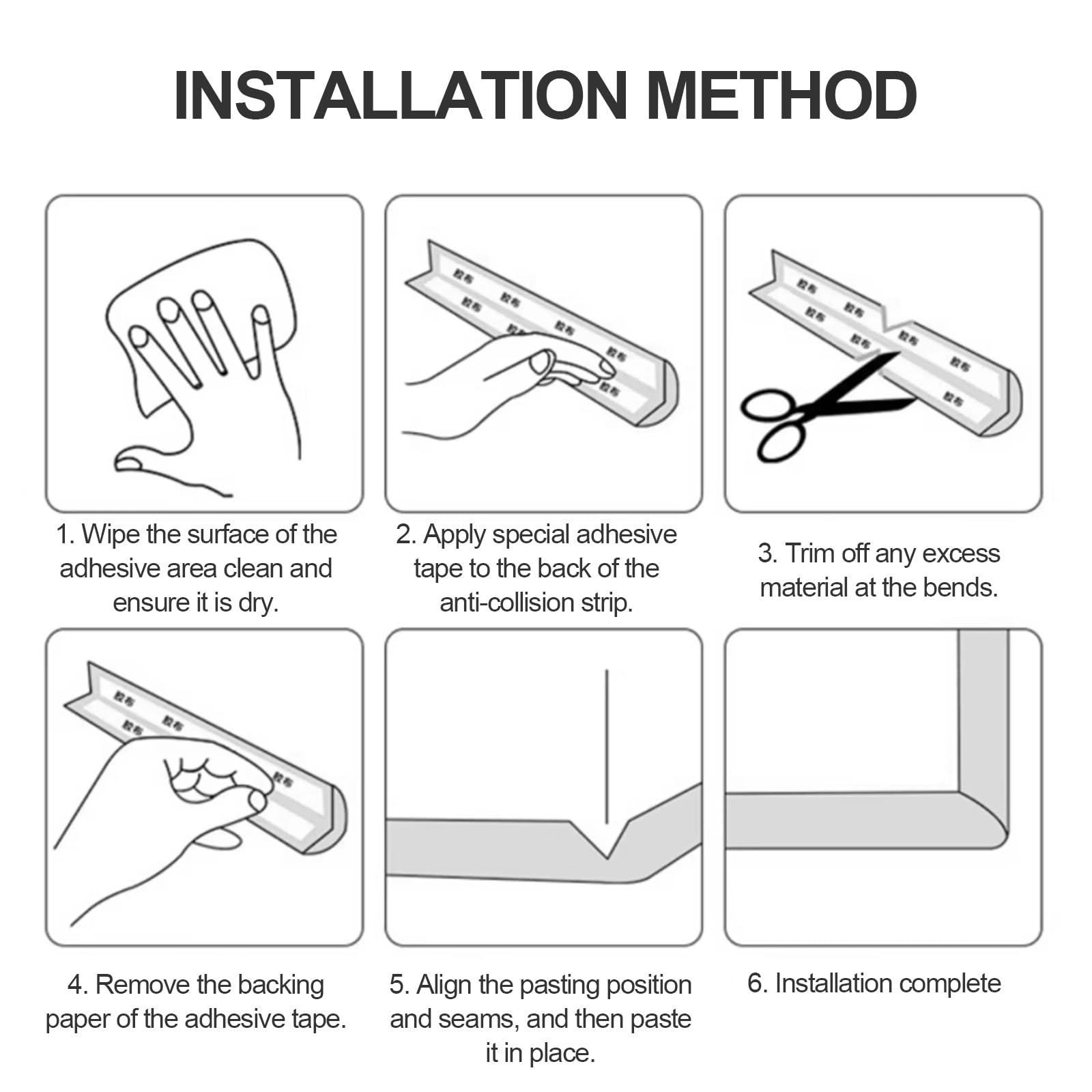Protectores de esquinas, protectores de bordes de seguridad para muebles, material de PVC, almohadillas acolchadas de seguridad para bebés para esquinas afiladas y bordes de mesa