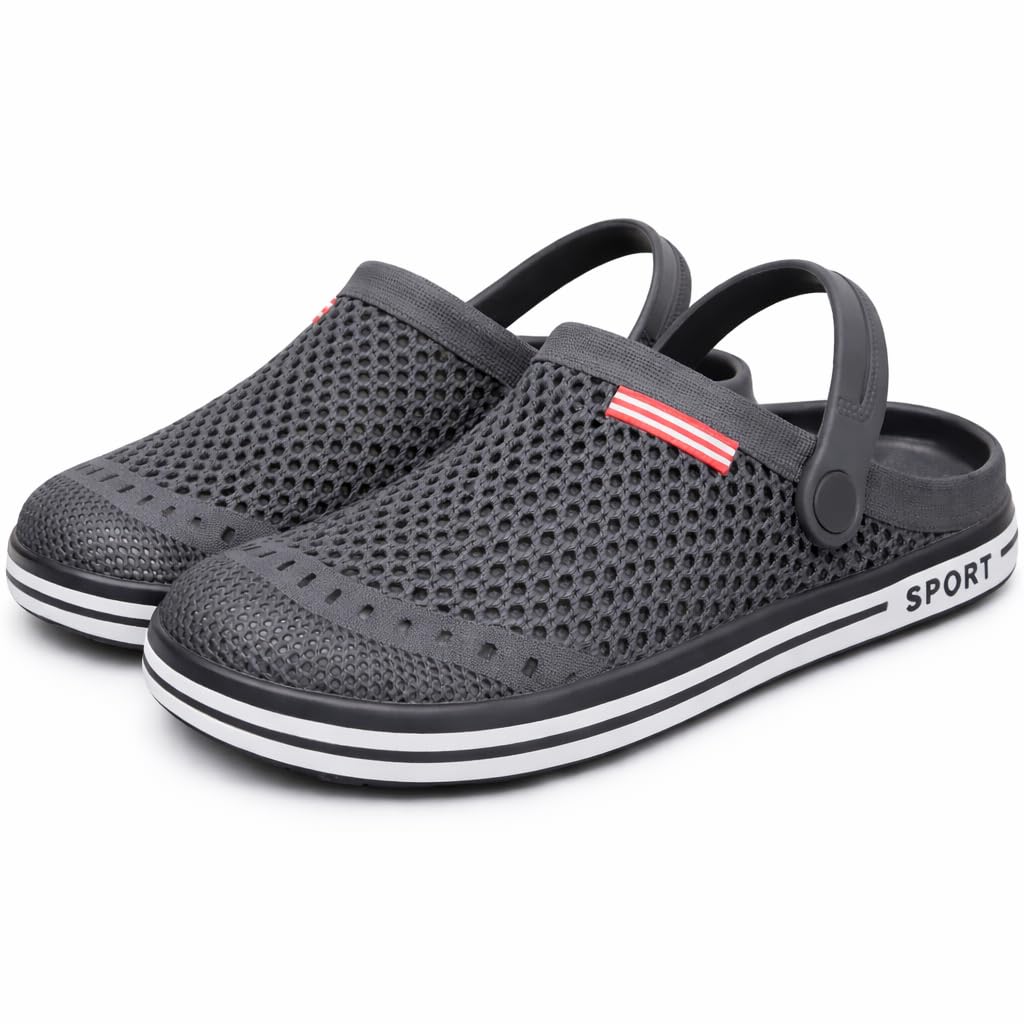 Mens Casual EVA Clogs for Youth & College Boys – Lightweight Breathable Summer Sandals Flip Flops – Anti Skid Waterproof Slip On Walking Shoes for Beach, Bathroom, Outdoor Comfort Footwear-picture-46