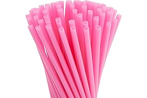 Juvale 300-Pack Pink Drinking Straws for Fun and Festivities